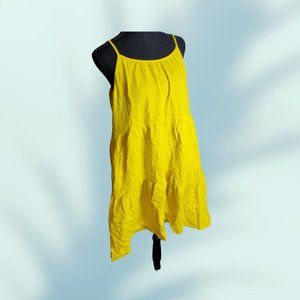 Universal Thread Goods Co. Womens M Yellow Spaghetti Strap Dress NWT